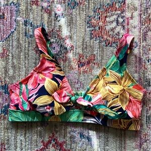 Floral Tropical Bikini Top